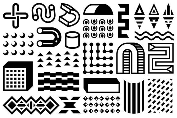Abstract Geometric Elements: Modern Graphics for Branding and Marketing