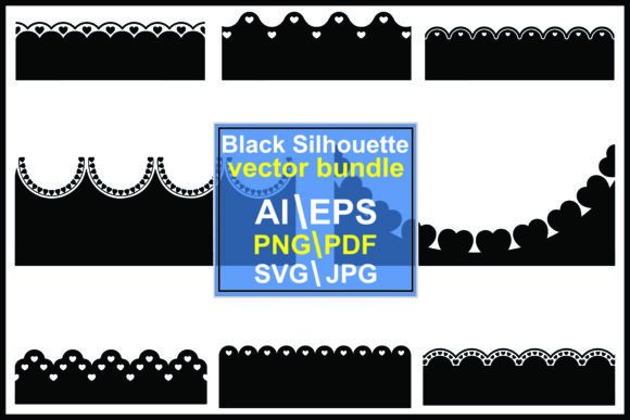 Black Scalloped Borders with White Heart – A Designer’s Take on Real-World Brand Use