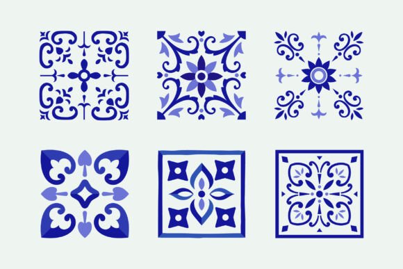 Ceramic Tile Pattern: Elegant Graphics for Crafters & Handmade Sellers