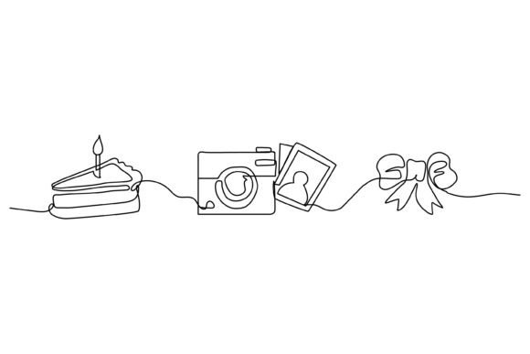 Continuous Line Pieces of Bread – A Minimalist Illustration for Handmade Branding and Social Media Graphics