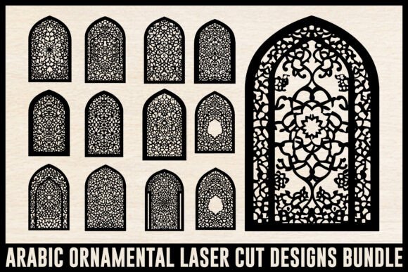Elegant Arabic Ornamental Graphics for Rich Visual Branding