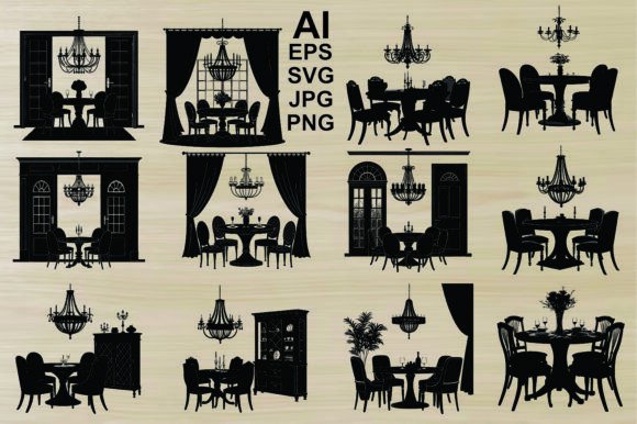 Elegant Touch: Dining Silhouette Vector Art Bundle Review