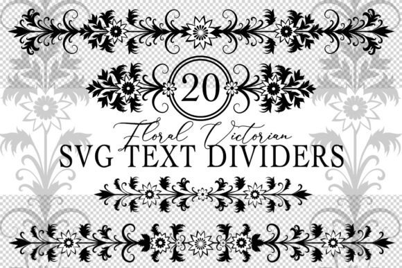 Fancy Floral SVG Text Dividers Borders: A Luxurious Design Asset for Premium Branding and Marketing Visuals