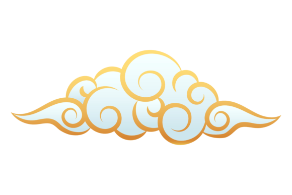 Japanese Cloud Drawing: A Versatile Graphic for Crafting & Handmade Businesses