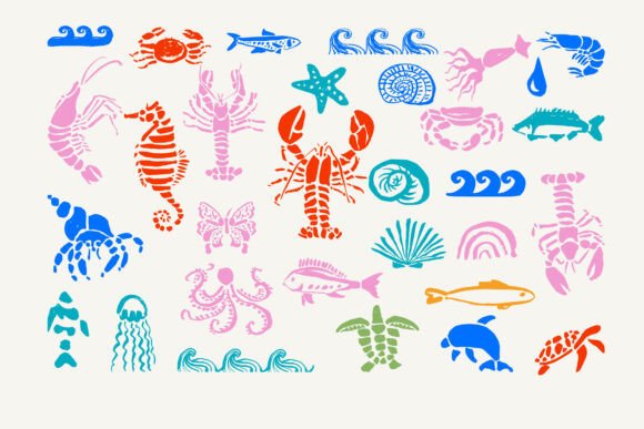 Sea Svg Graphics: Playful Ocean Illustrations for Crafters & Etsy Sellers