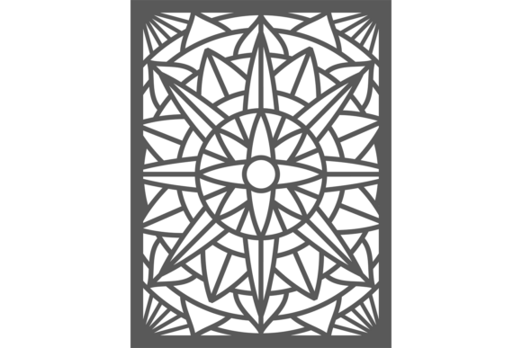 Star Design in Laser Cut Style – Graphics for Illustrations & Commercial Use
