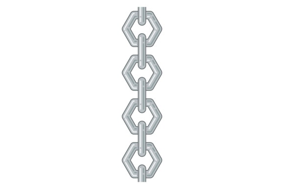 Steel Chain Border: A Versatile Graphic for Digital Sellers and Illustrators
