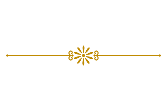 Text Separator in Golden Line Retro Deco Graphics & Illustrations for Crafters