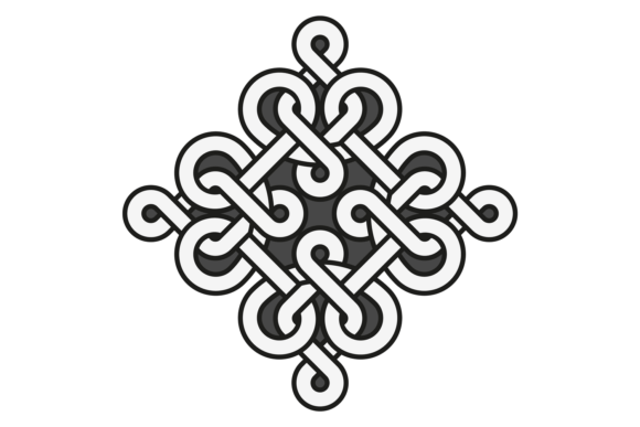 Traditional Chinese Knot Element. Decora: A Sophisticated Graphic for Branding & Marketing