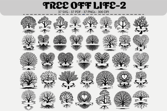 Tree of Life Banner Bundle – 37 Designs for Brand Graphics & Illustrations