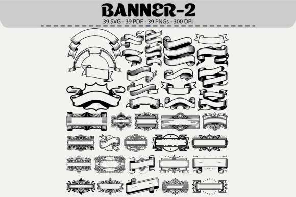 Vintage Banner Clipart – 39 Designs for Graphics & Illustrations Sellers
