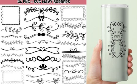 Wavy Borders Floral Heart Line Bow SVG: A Brand Designer’s Take on Packaging & Graphics